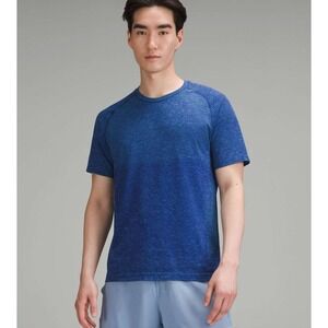 Lululemon Mens Metal Vent Tech Short Sleeve Athletic Tee Shirt Size XL Blue